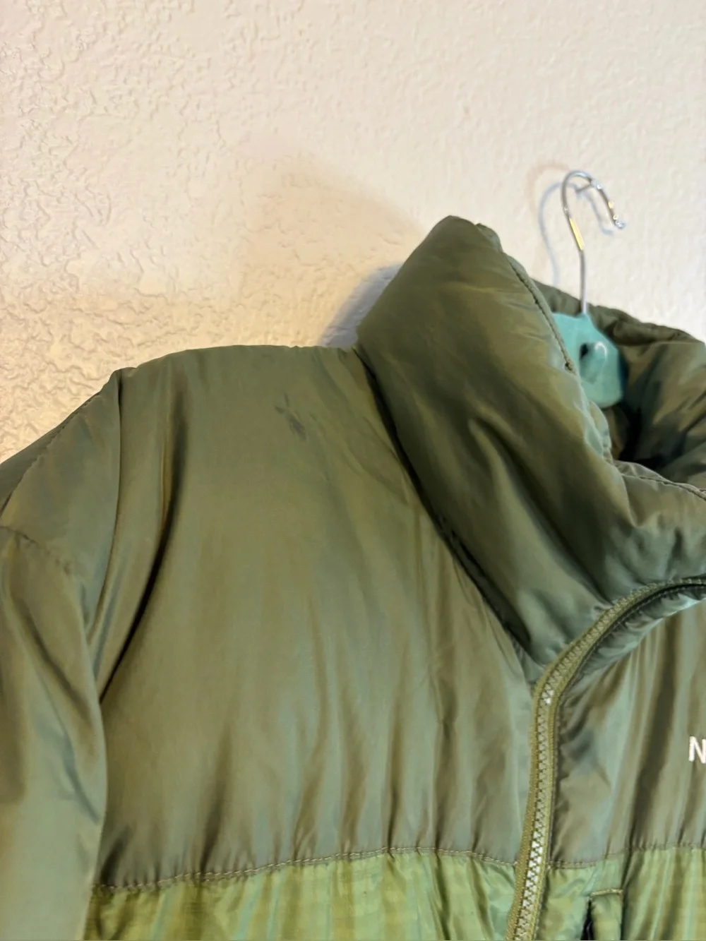 The North Face Summit Series 700 Down Men Med Green Full Zip Puffer Rare VTG